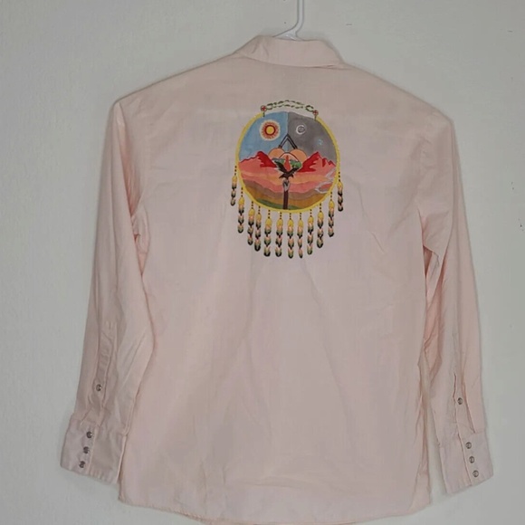 Rocking K Ranchwear Embroidered Pearl Snap Western Shirt Dream Catcher Size L - Picture 1 of 7